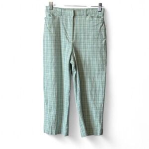 Vintage 90s St. John's Bay Pastel Plaid Cropped Pants, Women's Size 4